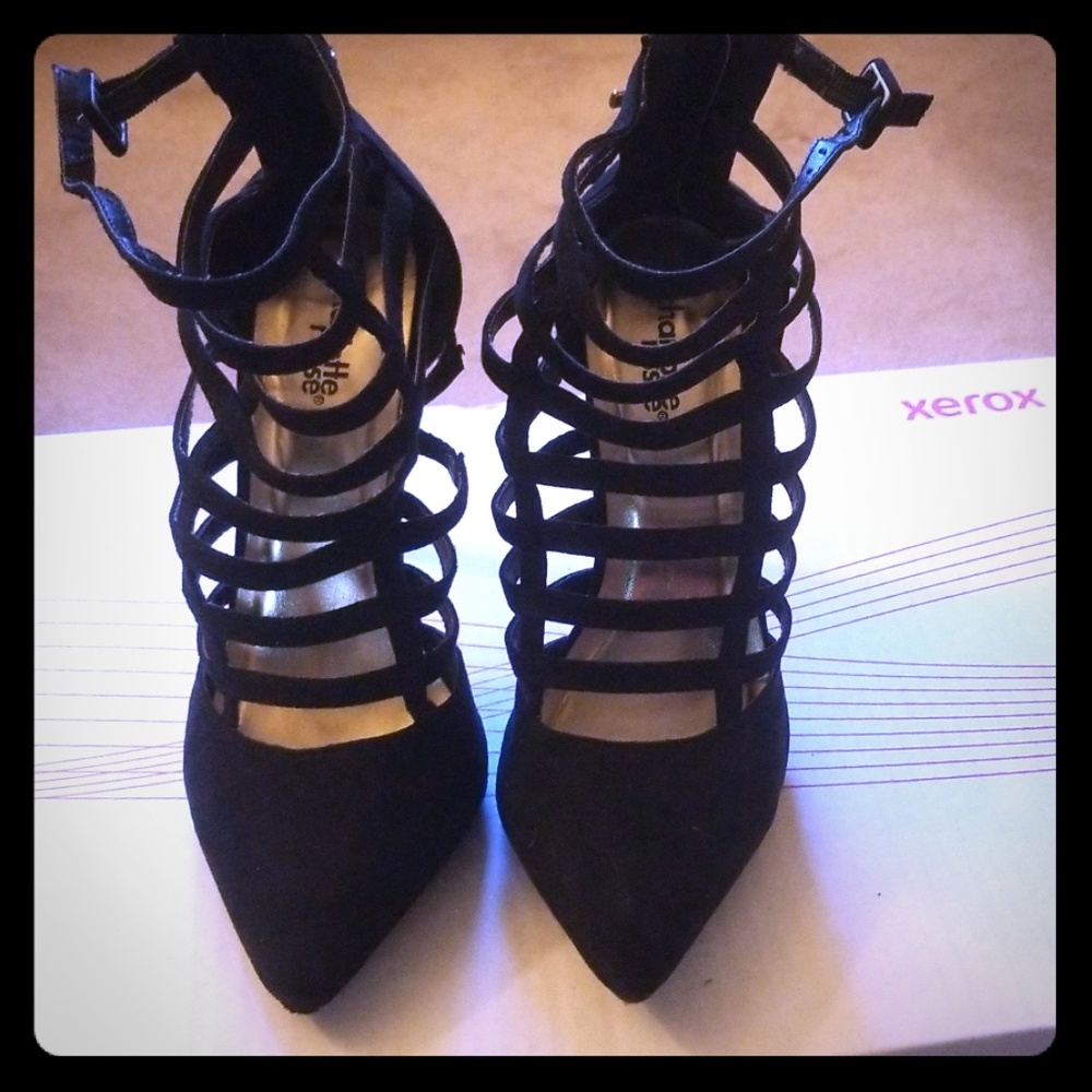 Suede ,Strappy Pumps